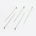 thumbnail image 2 of 304 Stainless Steel Ball Head Pins Stainless Steel color 20x0.6mm 22 Gauge Head: 2mm, 2 of 2