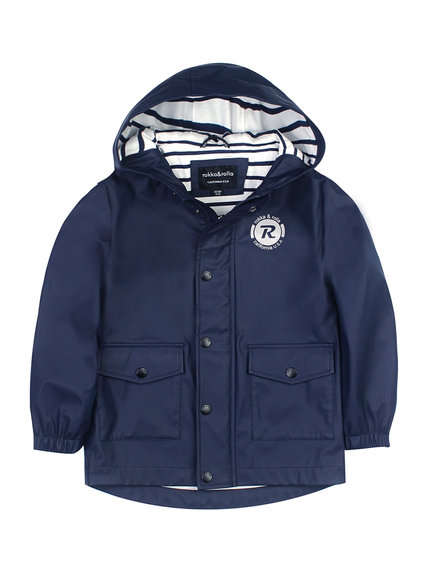 lined rain jacket with hood