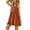 Caramel Colour, variant on ALING Women's Summer Casual Loose Dress Beach Cover Up V Neck Sleeveless T-Shirt Swing Shift Dresses,Casual Holiday Dress Swimwear Swimsuit Cover Wrap ,5 Colors