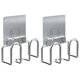 thumbnail image 1 of Juego de 2 soportes de acero inoxidable para esponja para fregadero de cocina, percha para ropa, caja de jabón montada en la pared, 1 of 6
