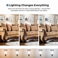 thumbnail image 7 of Furniture of America Rhodes Traditional Chenille Sofa in Gold and Bronze, 7 of 7