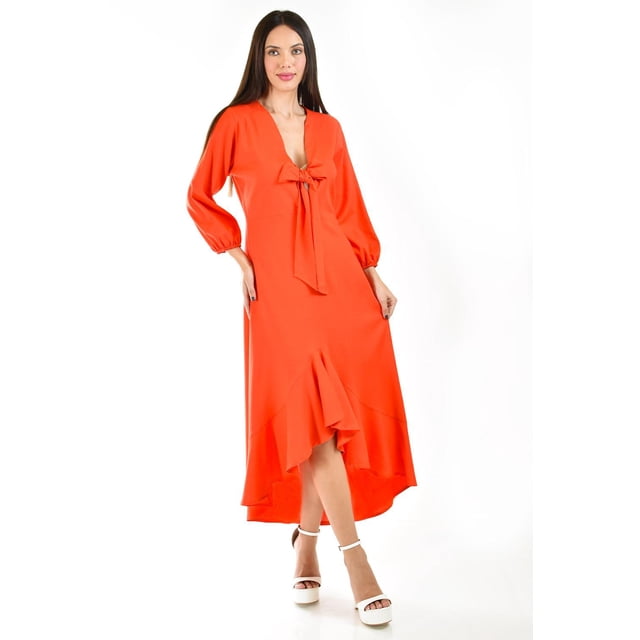 Vestido escote moño Roman Fashion /Juvenil, 1054 (Naranja) naranja CH