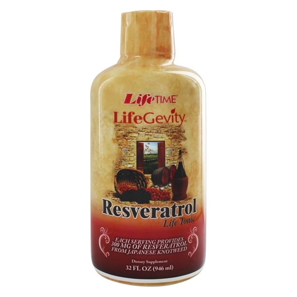 LifeTime Vitamins Liquid Resveratrol Life Tonic 32 fl. oz