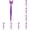 Purple*10, variant on Goowood Personalized Pens Bulk 10 Pcs Black Custom Butterfly Ballpoint Pen with Name Logo Engraved Wedding Favors Business