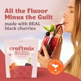 thumbnail image 3 of Craftmix Black Cherry Old Fashioned Mix, Makes 12 Drinks, Bourbon and Whiskey Cocktail Mixer, Instant Skinny Cocktail and Mocktail Mix - With Real Fruit - Vegan Low Carb, Low Sugar, Non-GMO, 3 of 5