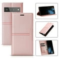 thumbnail image 1 of SaniMore for Google Pixel 7 Pro 6.7" 2022 Case [Magnetic Flip Full Protective Cover] Card Slots + Cash Pokcet + Kickstand + Retro Wear-resisitant PU Leather Shockproof TPU Business Shell, Rosegold, 1 of 7
