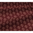 thumbnail image 5 of oneOone Georgette Viscose Fabric Leaves & Floral Block Printed Craft Fabric BTY 42 Inch Wide, 5 of 5
