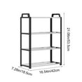 thumbnail image 3 of 4-Tier Shoe Rack Organizer | Stackable Plastic Shoe Shelf for Men Women & Kids | Black or White | Space-Saving Storage for Closet Entryway Bedroom | Easy Assembly No Tools Needed, 3 of 6