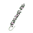 thumbnail image 2 of 1:12 Mini casa de muñecas escena de jardín rosa cuerda caballete columpio decorativo ramo largo rosa púrpura, 2 of 8