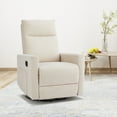 thumbnail image 4 of JOINSUN Nursery Glider, Swivel Glider Rocking Chair with Adjustable Footrest, Beige, 4 of 6