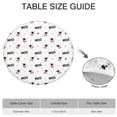 thumbnail image 6 of White Cow Colorful Moo Pattern Round Fitted Tablecloth with Elastic Edge,Dining Table Cover Waterproof,Outdoor Round Tablecloth for Camping,Dining,Indoor and Outdoor, 6 of 7