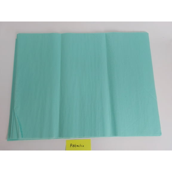 Pistachio Tissue Paper Squares, Bulk 10 Sheets, Premium Gift Wrap Feronia packaging, Large 15 Inch x 20 Inch Made in USA