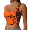 thumbnail image 2 of Fotbe Halloween Bats Sujetador Deportivo Largo sin Aros para Mujer con Almohadillas y Soporte Medio, Transpirable y Absorbente, Camiseta Tipo Chaleco o Tank Top-Small, 2 of 8
