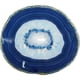 thumbnail image 1 of LARGE BLUE AGATE SLAB 4-5 INCH Geode Slice with Stand Crystal Mineral Gemstone Rock Gem, 1 of 4