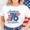 thumbnail image 2 of America 1776 Land of the Free T-Shirt, Vintage 4th of July Tee, 2 of 7