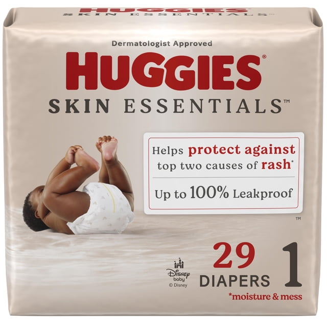 Pañales Huggies Skin Essentials talla 1 para bebé (4-6 kg) 29u
