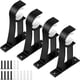 thumbnail image 2 of Soportes de varilla de aleación de aluminio Cateissary 12 Piezas Color Negro, 2 of 6