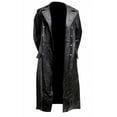 thumbnail image 4 of Chaqueta de cuero de abrigo medieval para hombre de cuero vintage de otoño e invierno, 4 of 6