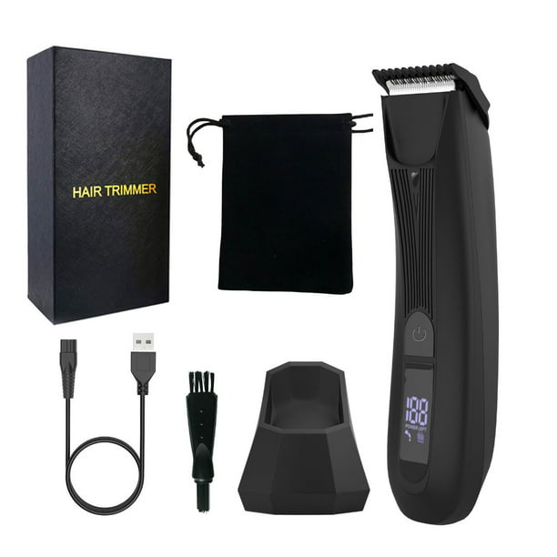 Electric Groin Hair Trimmer Pubic Hair Trimmer Body Grooming Clipper for  Men Bikini Epilator Rechargeable Shaver 