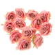 thumbnail image 1 of 12 Piezas de Flores Artificiales Rosa Cabezas Boda Decoración para hogar - Violeta claro, Individual Rosa profundo, 1 of 9