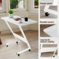 thumbnail image 5 of Overbed Bedside Table with Wheels,Small Desk Portable Rolling,Overbed Table Home Use,Movable Desk(White), 5 of 5