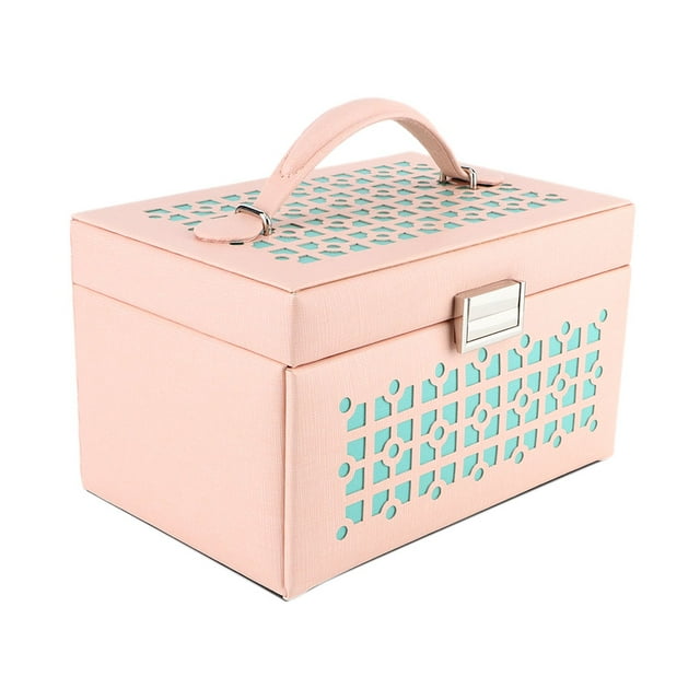 Jewelry Box,Portable PU Leather Large Jewelry Storage Case PU Leather Jewelry Box Time-Tested Durability