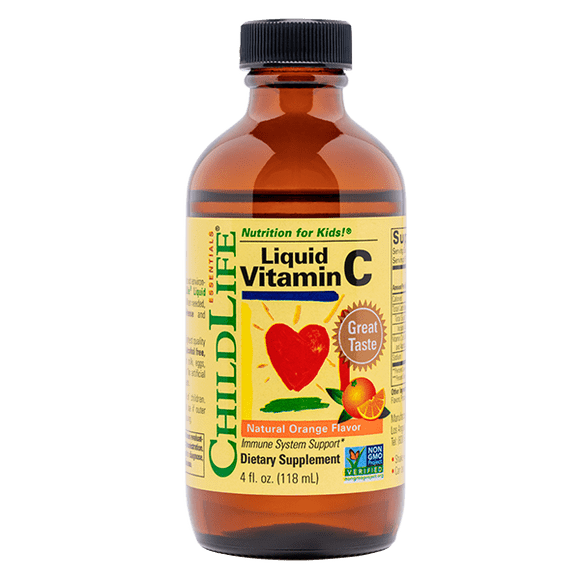 ChildLife | Vitamina C líquida, Naranja natural, 118,5 ml (4 oz).