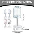 thumbnail image 3 of Toothbrush Holder Stand with Cups and Cover for Electric or Manual Toothbrushes, Toothpaste Storage, Bathroom Organizer, Stylish Space-Saving Design, 3 of 7