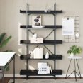 thumbnail image 4 of vidaXL Bookcase 5-Tier Black 39.4"x13"x71.1" Engineered Wood, 4 of 6