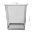 thumbnail image 2 of HOMEMAXS Metal Mesh Trash Can for Storage Use Iron Material Silver Color Fits Most Decor Styles 12.5x15x23 Inches, 2 of 8