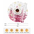 thumbnail image 6 of 13 Inch Round Placemats Set of 4, Pink Trees Christmas Non Slip Heat Insulation PP Table Mats, Xmas Tree Snowflake Winter Washable Place Mats for Kitchen Dining Party Table Decor, 6 of 7