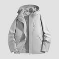 thumbnail image 3 of HUITKMM Womens Fall Jackets Unisex Windproof Outdoor Jacket Stylish and Versatile for Couples, 3 of 5