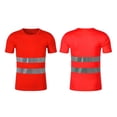 thumbnail image 5 of Gunia High Visibility Shirts For Men Lightweight Hi Vis Reflective Construction Work T Shirt Breathable Shirt Tops Men'S Shirts Red 3Xl, 5 of 5