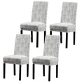 thumbnail image 1 of Greenadscape 4Pcs Fully Covered Chair Protective Cover Armchair Covers Spill Proof Grey, 1 of 7