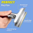 thumbnail image 2 of nipocaio 2 Pack Chip Clips, Utility Steel Clips, Bag Clips, Food Clips, Paper Clips, Air Tight Seal Grip, for Food Packages, Kitchen Storage, Office, 3 Inch, 2 of 5