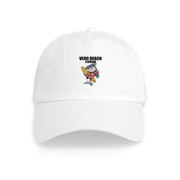 CafePress - Vero Beach, Florida - Adjustable 100% Brushed Unisex Casual Cotton Baseball Cap, Beige, 1
