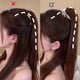 thumbnail image 2 of Estrella de cinco puntas dorada alta agarrador de cola de caballo artefacto fijo anti-flacidez hebilla de cola de caballo horquilla de tiburón femenina clip de celebridad de Internet, 2 of 8