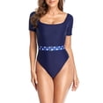 thumbnail image 3 of Traje de baño de una pieza, traje de baño de una pieza, traje de baño cuadrado para piscina, traje de baño para mujer, tecnología de vanguardia, 3 of 6