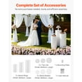 thumbnail image 5 of VEVOR Wedding Flower Stand, 3PCS 23.62/29.53/35.43 inch Round Cylinder Plinth, White Pedestal Stand with PVC Lid, Cylindrical Pedestal Stands for Wedding, Party, Birthday, Art Decor, 33.07 lbs Load, 5 of 9