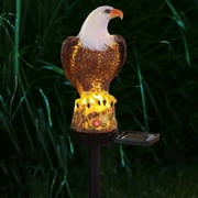 Lieonvis Eagle Garden Lamp Solar Eagle Lawn Lamp Auto ON/OFF Solar Parrot Night Light IP44 Waterproof Solar Eagle Light Eagle-shaped Solar Night Light for Garden Lawn Patio Yard Decoration