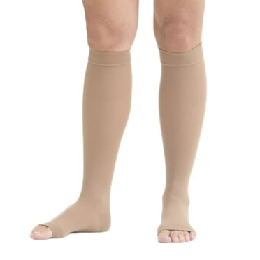 Mediven Plus 20-30 mmHg Calf Petite Beaded Silicon Top Band OT Beige III - Ankle 8.5-9.25 inches
