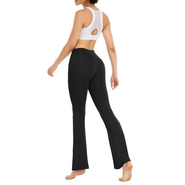 Women’s Bootcut Yoga Pants - Flare Leggings for Women High Waisted Workout  Lounge Bell Bottom Jazz Dress Pants