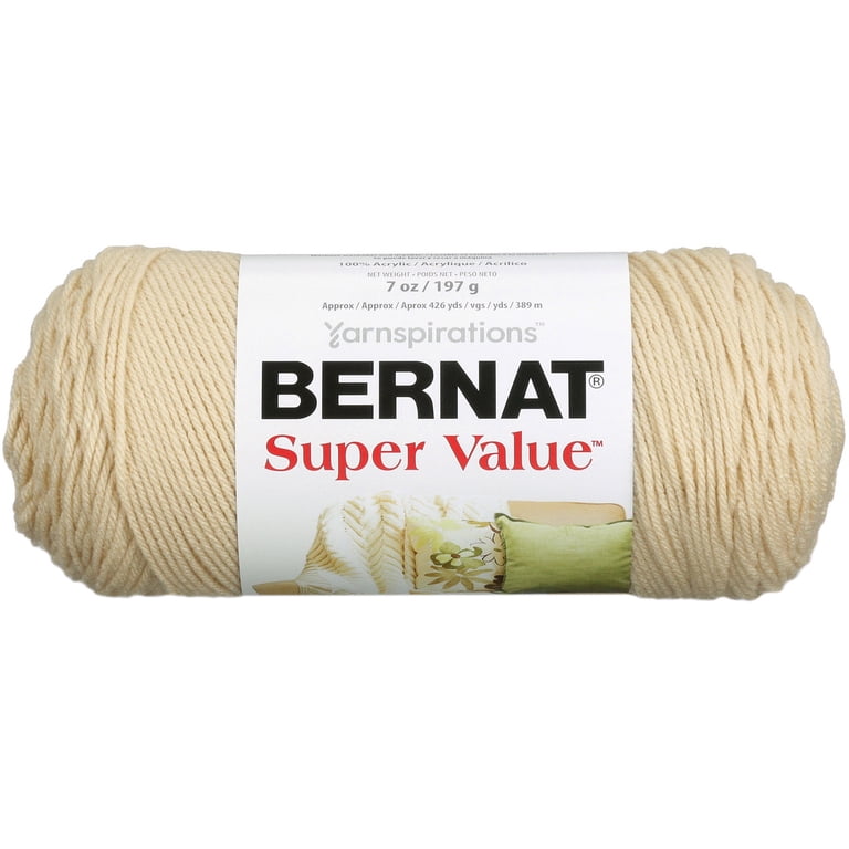 Bernat Super Value Yarn - 3 Pack Chocolate Worsted Weight Acrylic For Knitting And Crochet
