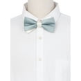 thumbnail image 4 of INSPIRE CHIC Men's Two-Color Cross Vintage Bow Tie for Banquet Wedding Party and More Grey-White One Size, 4 of 4