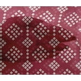 thumbnail image 4 of oneOone Viscose Chiffon Carmine Red Fabric Geometric Bandhani Sewing Material Print Fabric By The Yard 42 Inch Wide, 4 of 4