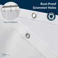 thumbnail image 5 of Mainstays Medium Weight PEVA Shower Liner 54" x 78" For Bathroom Stall - Frosty, 5 of 9