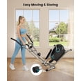 thumbnail image 2 of Elliptical Exercise Machine, Ultra-Quiet Elliptical Machine for Home, 6KG Flywheel Elliptical Trainer, 16 Resistance Levels Elliptical Training Machines w/Pulse Sensor, LCD Monitor, 2 of 9