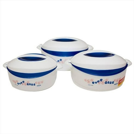 Milton KS980 Trumph Deluxe Insulated Keep Warm or Cold Food Server with Stainless Steel Insert - 3 Piece