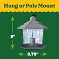 thumbnail image 5 of Pennington Earth Smart, Gray Plastic, Hopper Wild Bird Feeder, 2.5 lb. Capacity, 5 of 13