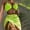 Yellow, variant on BONIXOOM One Piece Swimsuit Women Tankini None Solid Bikinis Bikini Summer Swimwears on Clearance Green Size 8